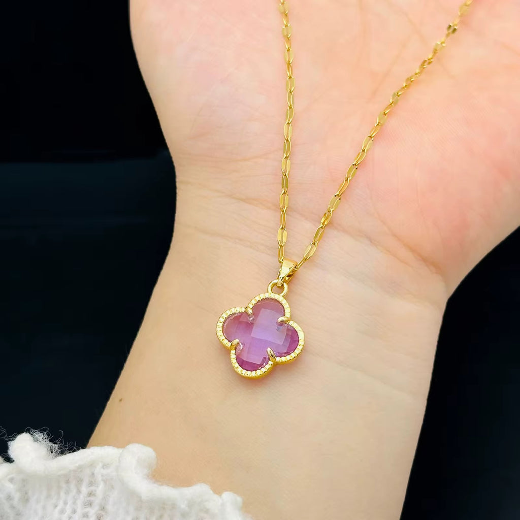 Gold Four-Leaf Clover Necklace