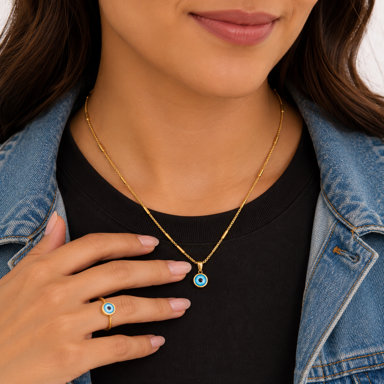 Veloura EverGlow Evil Eye Necklace