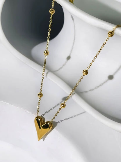 Gold Classic Heart Necklace