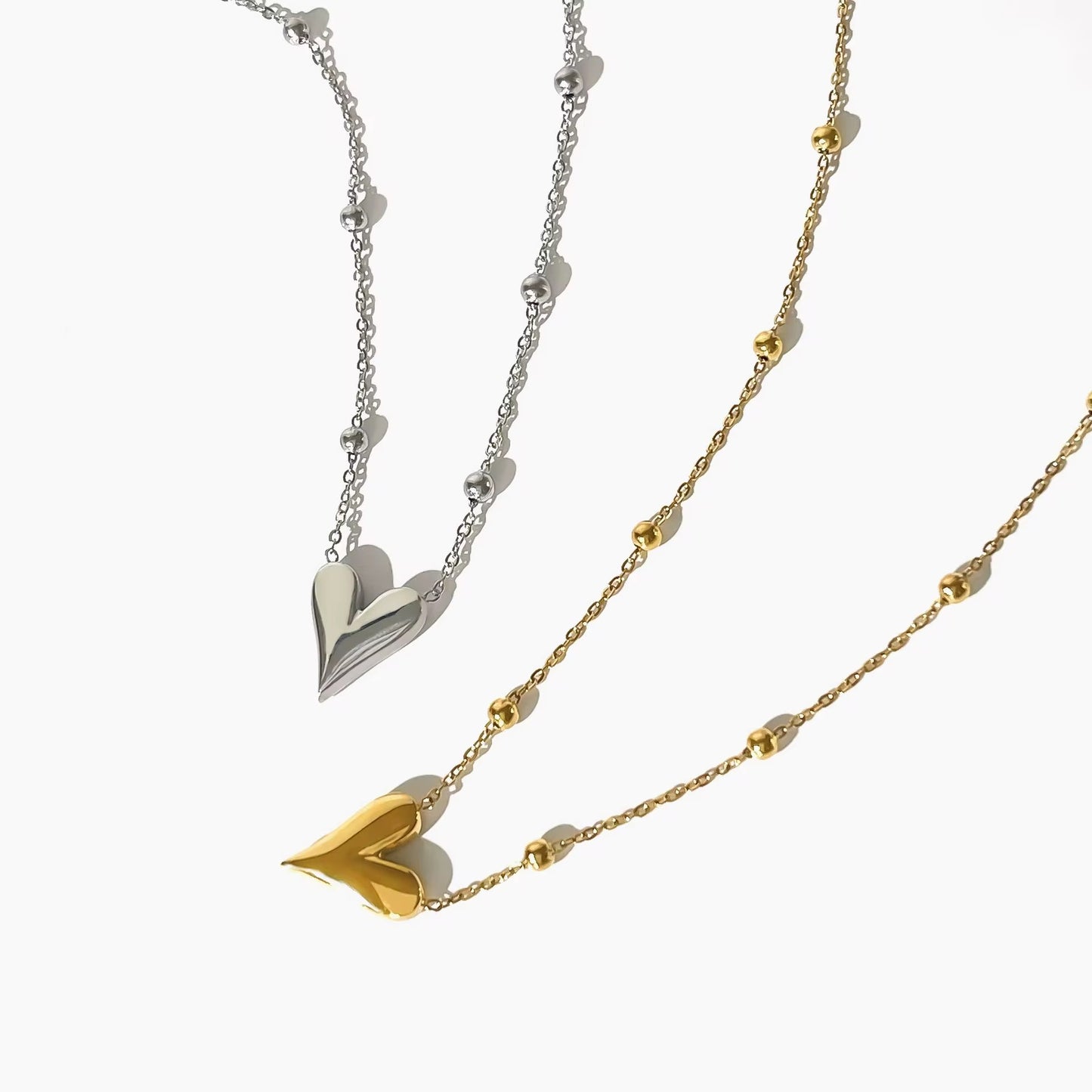 Silver Classic Heart Necklace