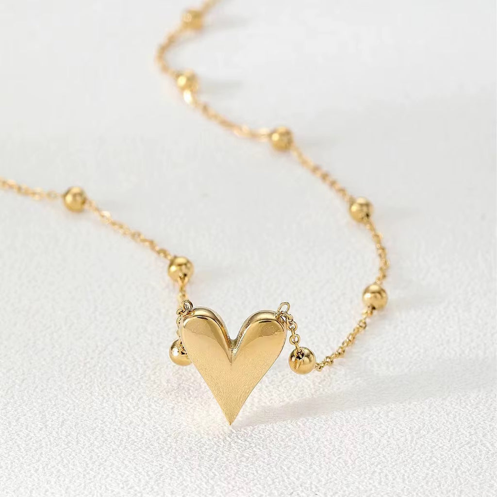 Gold Classic Heart Necklace