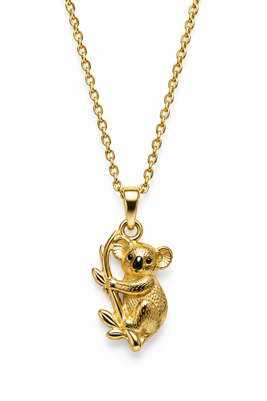 Eucalyptus  Koala Necklace