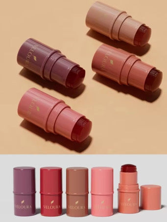 Veloura 3 in 1 multi-purpose jelly blush stick