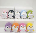 Positive Penguin Crochet Keychain in multiple colors