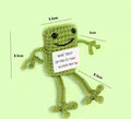 Un-frog-gettable Crochet Keychain with affirmation card