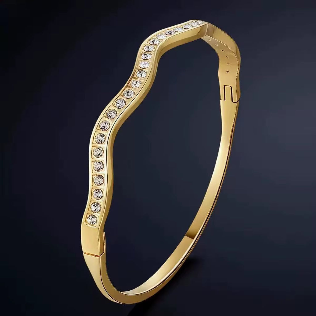 Crystal Wave Bangle