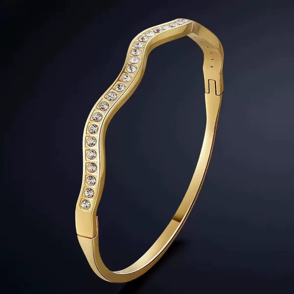 Crystal Wave Bangle