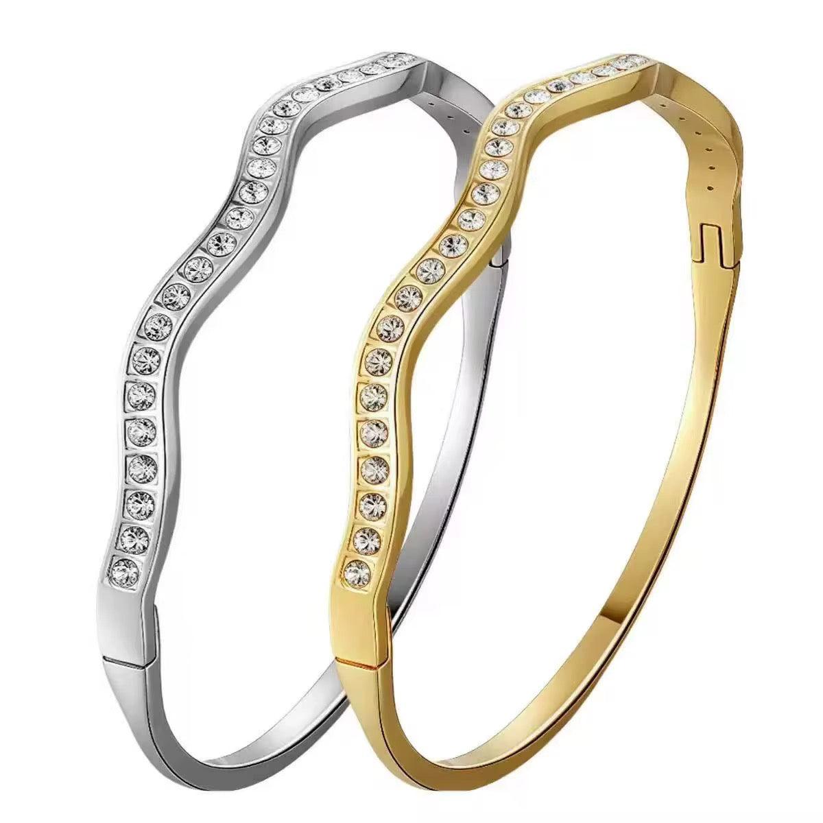 Crystal Wave Bangle