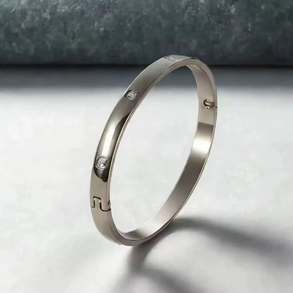 Solitaire Crystal Bangle