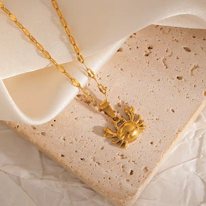 Gold Ocean Creatures Necklace Collection