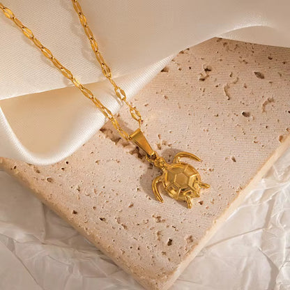 Gold Ocean Creatures Necklace Collection