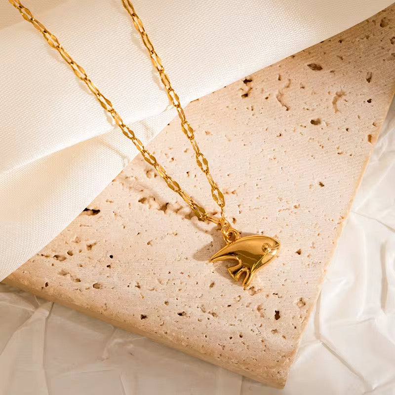 Gold Ocean Creatures Necklace Collection