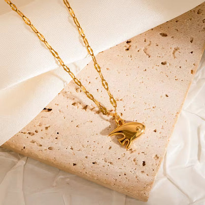 Gold Ocean Creatures Necklace Collection