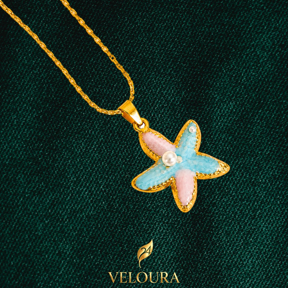 Pastel Starfish Necklace - view 1