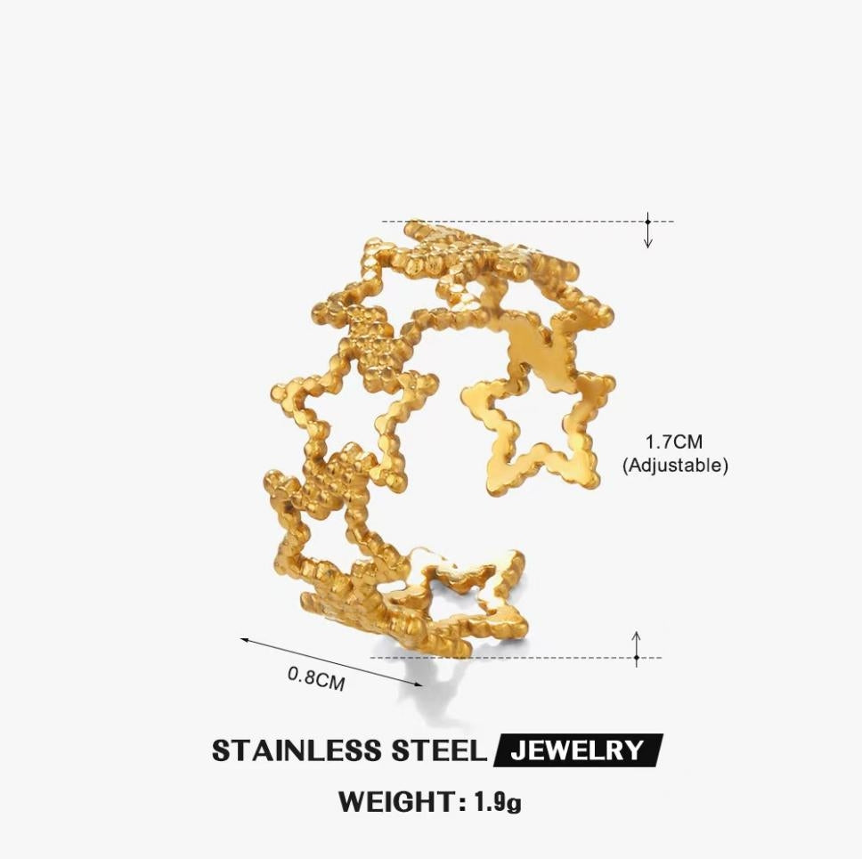 Scattered Stars Constellation Ring — Gold