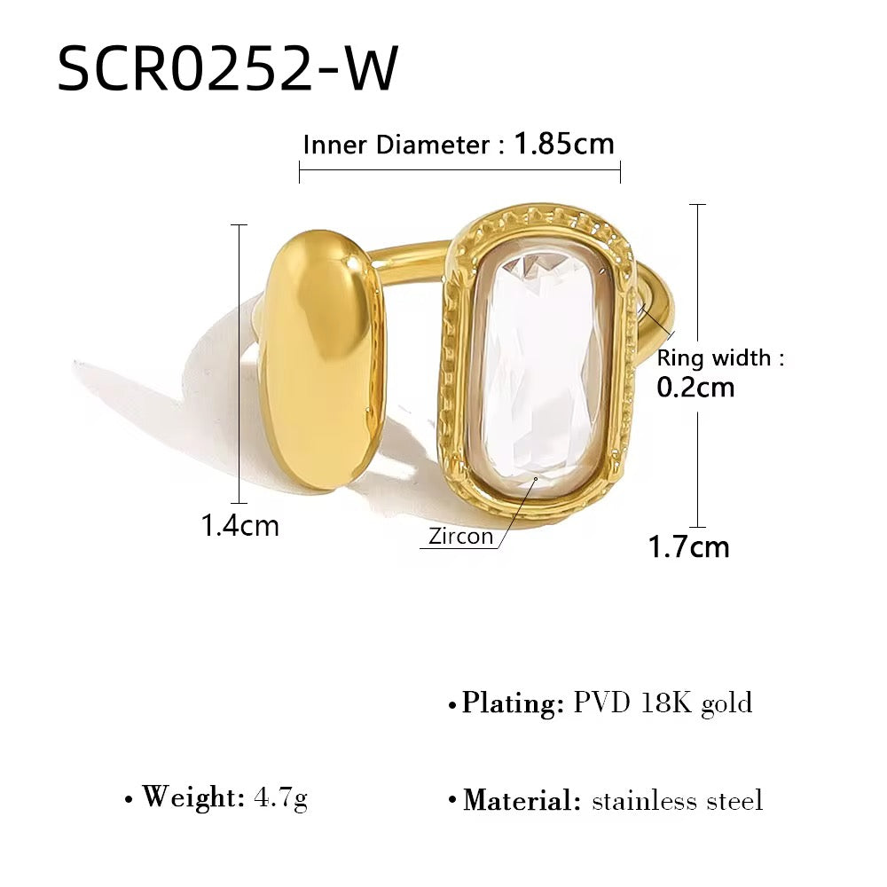 Aurelia Crystal statement ring