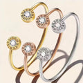 Veloura Eternelle Crystal Cuff Bangle