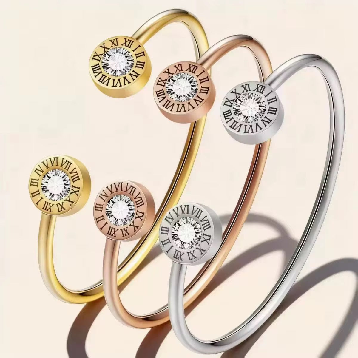 Veloura Eternelle Crystal Cuff Bangle